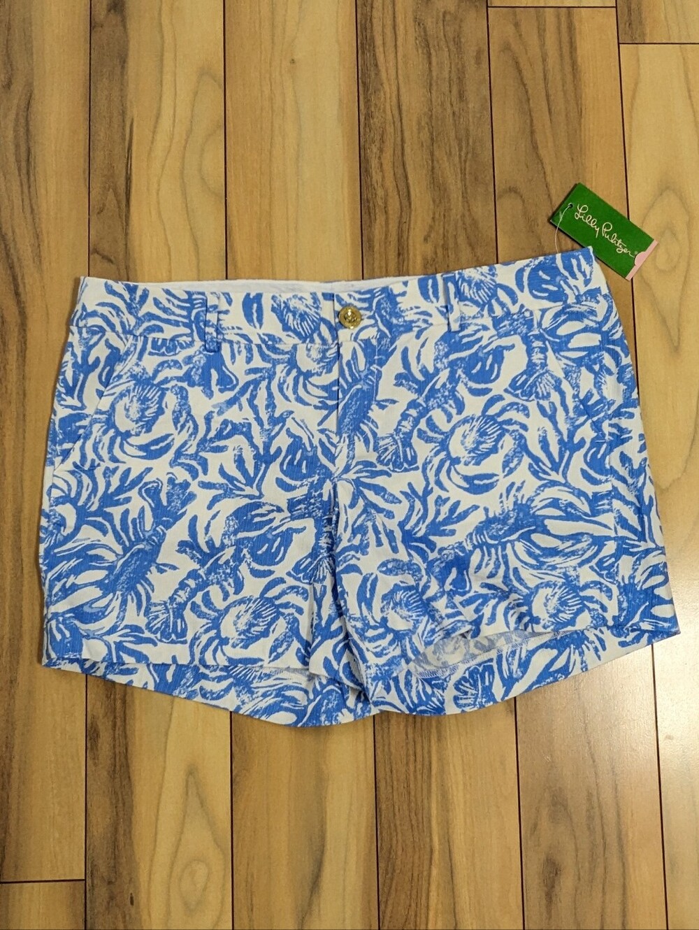 NWT! Lilly Pulitzer Callahan Shorts Resort White On A Roll Size 10